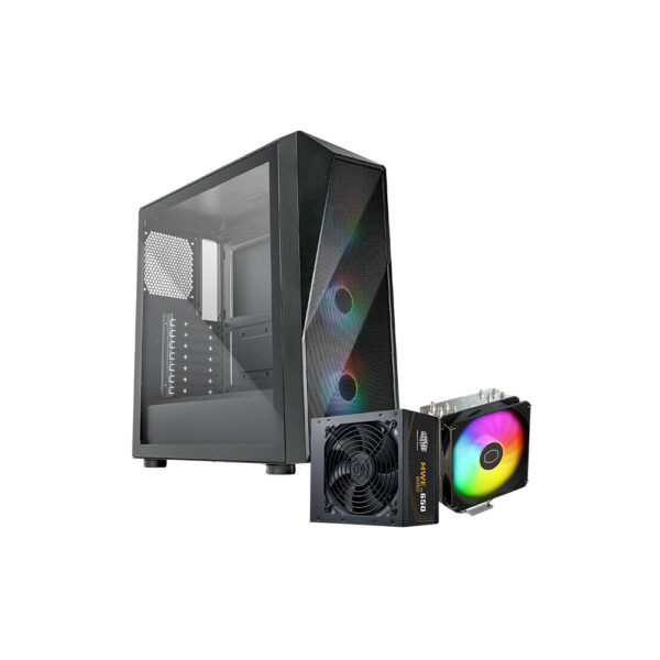 CASE COOLER MASTER/CMP520 MID TOWER BLACK BUNDLE FUENTE 650W BRONZE - AIR COOLER 212 SPECTRUM