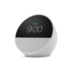 PARLANTE AMAZON ECHO SPOT B0BFCBKXWL BLANCO RELOJ ALARMA ALEXA PANTALLA 2.8