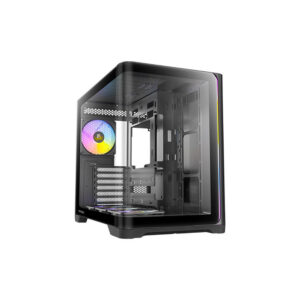 CASE ANTEC/C5 BALCK CURVE ARGB 3X120MM BOTTOM 1X120MM REAR