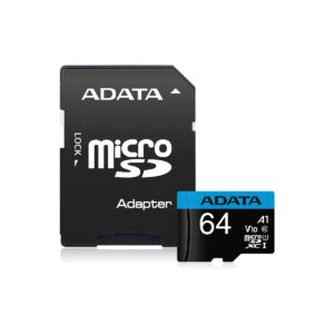 MICRO SDHC ADATA 64GB UHS-I CLASS 10 / V10 / SDA 5.1 / LECTURA 100MB/S ESCRITURA 25MB/S