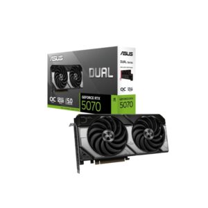 TARJETA DE VIDEO ASUS GEFORCE RTX 5070 DUAL OC EDITION 12GB GDDR7 PCI-E 5.0 90YV0M17-M0AA00